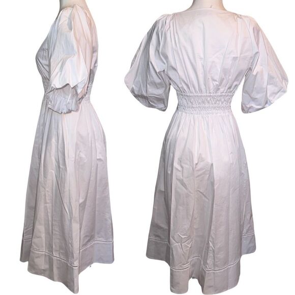 NWT Tory Burch Scoop Neck Dress in White Size 4 - Picture 5 of 10